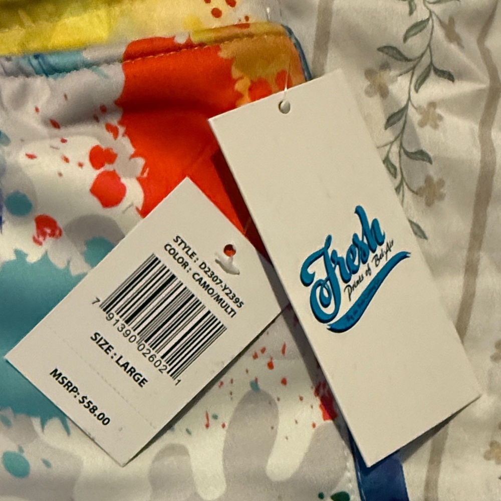 Fresh Colorful Splash Design Shorts - Picture 2 of 2